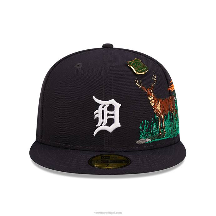 FFTN530 New Era detroit tigers state park boné azul marinho 59fifty