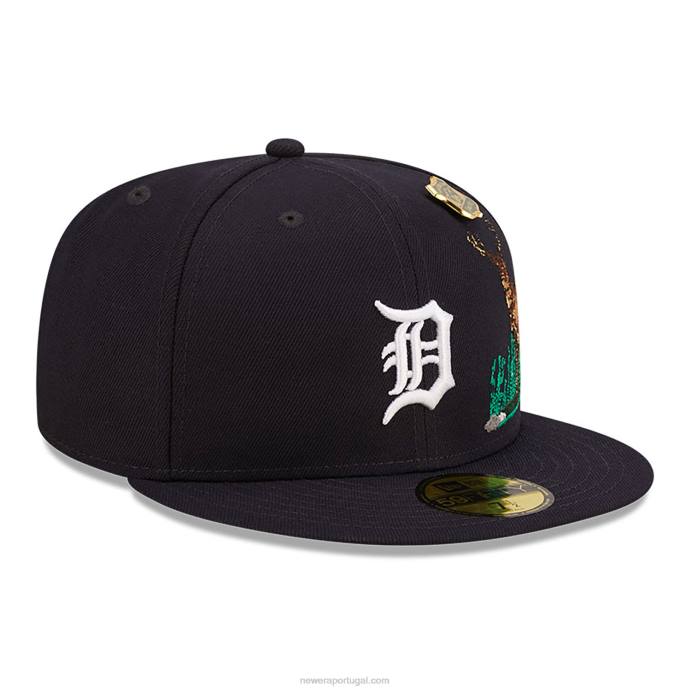 FFTN530 New Era detroit tigers state park boné azul marinho 59fifty