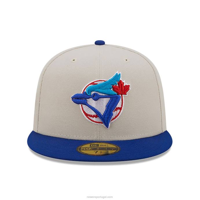FFTN532 New Era toronto blue jays fall boné clássico branco 59fifty