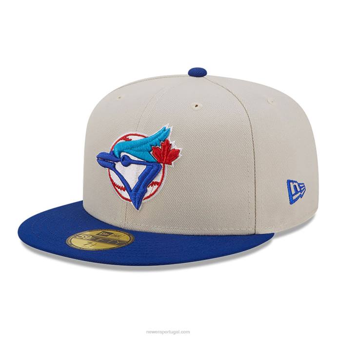FFTN532 New Era toronto blue jays fall boné clássico branco 59fifty
