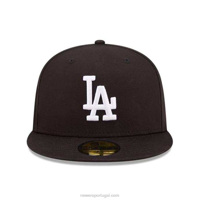 FFTN537 New Era la dodgers boné lateral preto 59fifty