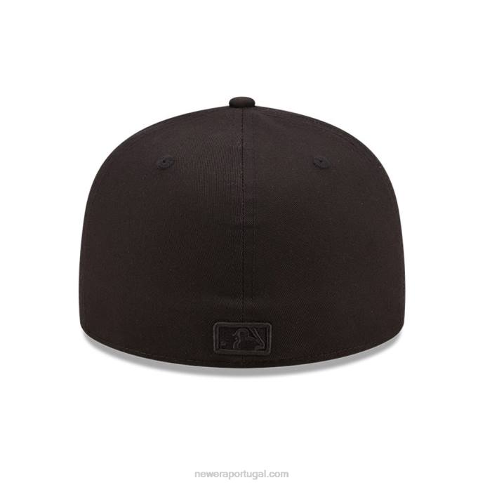 FFTN537 New Era la dodgers boné lateral preto 59fifty