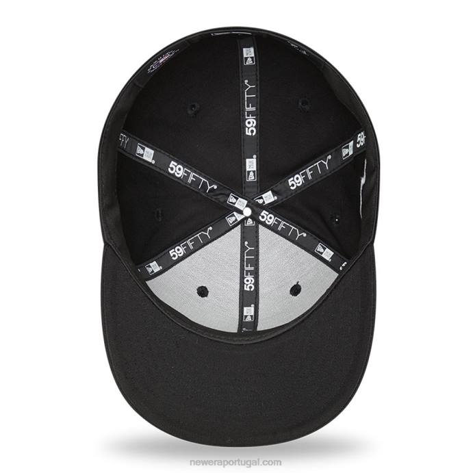 FFTN537 New Era la dodgers boné lateral preto 59fifty