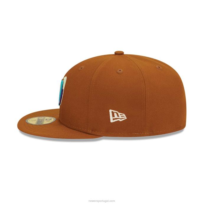 FFTN538 New Era boné 59fifty floral vintage do washington nationals