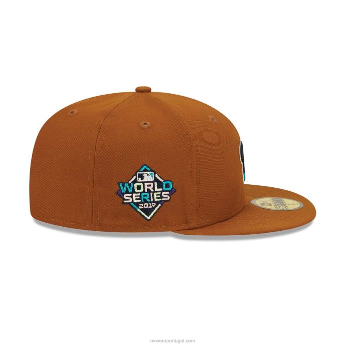 FFTN538 New Era boné 59fifty floral vintage do washington nationals