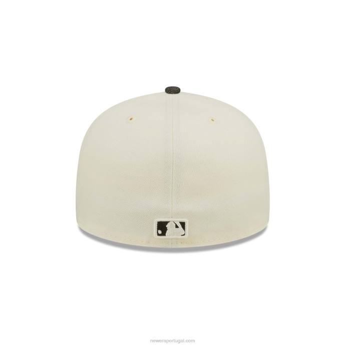 FFTN539 New Era San Francisco Giants MLB Black Denim Chrome White Boné 59Fifty