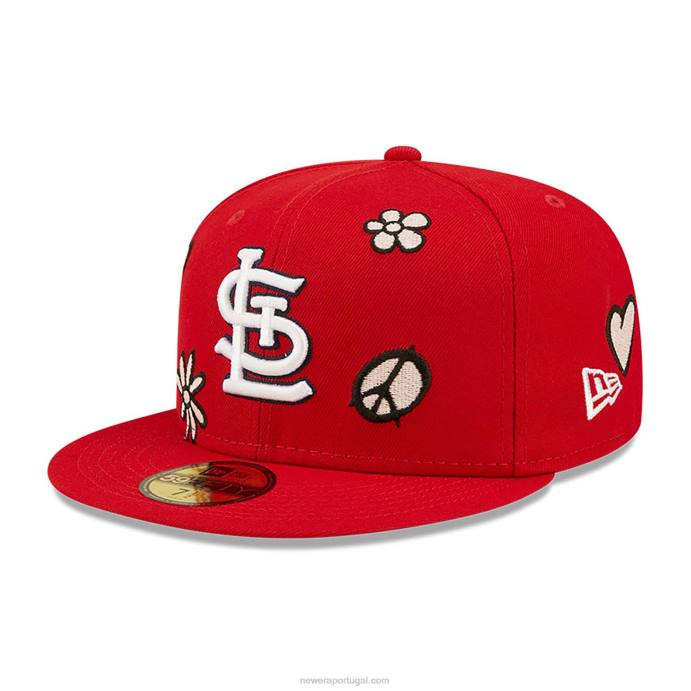 FFTN53 New Era st. Louis Cardinals mlb Sunshine Pop Red 59Fifty Cap