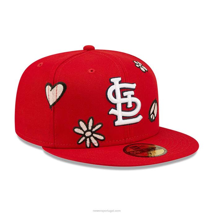 FFTN53 New Era st. Louis Cardinals mlb Sunshine Pop Red 59Fifty Cap