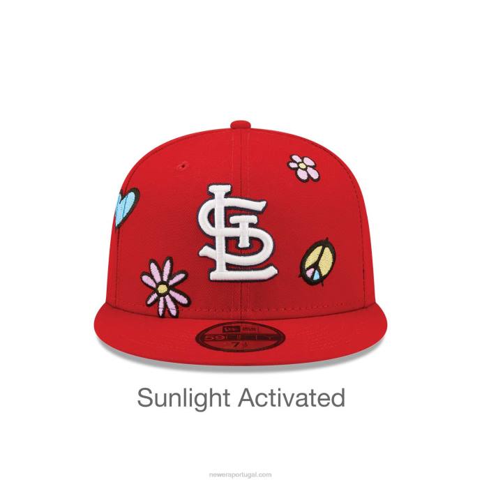 FFTN53 New Era st. Louis Cardinals mlb Sunshine Pop Red 59Fifty Cap