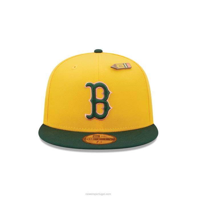 FFTN543 New Era boston red sox volta às aulas boné amarelo 59fifty