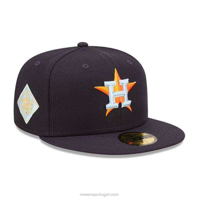 FFTN545 New Era Boné justo houston astros mlb cloud navy 59fifty