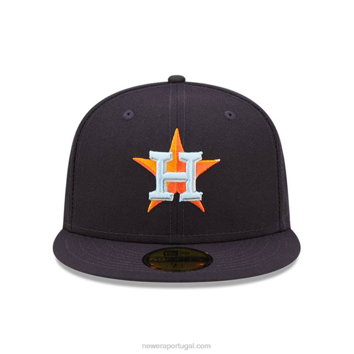 FFTN545 New Era Boné justo houston astros mlb cloud navy 59fifty