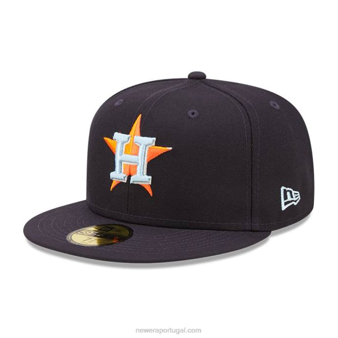 FFTN545 New Era Boné justo houston astros mlb cloud navy 59fifty