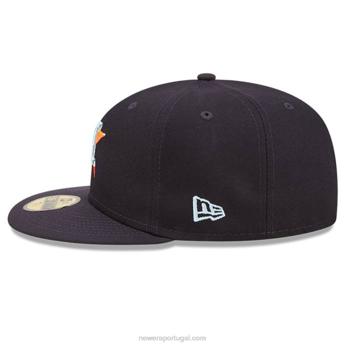 FFTN545 New Era Boné justo houston astros mlb cloud navy 59fifty