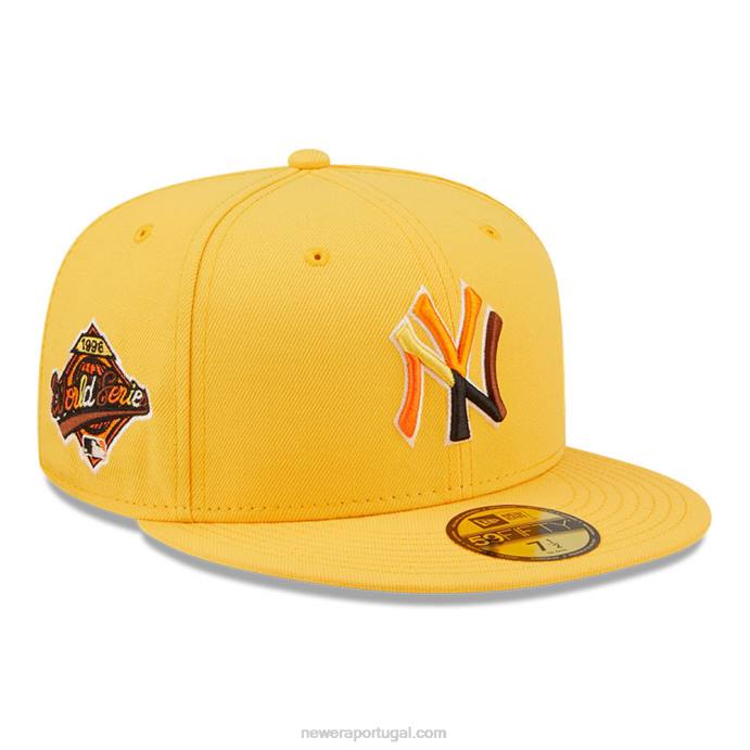 FFTN558 New Era boné New York Yankees mlb borboleta amarelo 59fifty