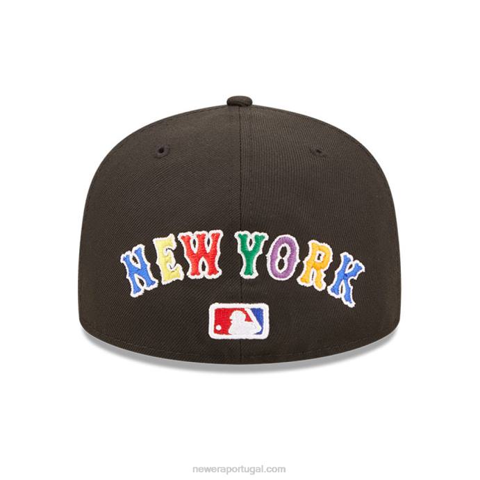 FFTN55 New Era New York Mets MLB Prismatic Black Boné 59Fifty