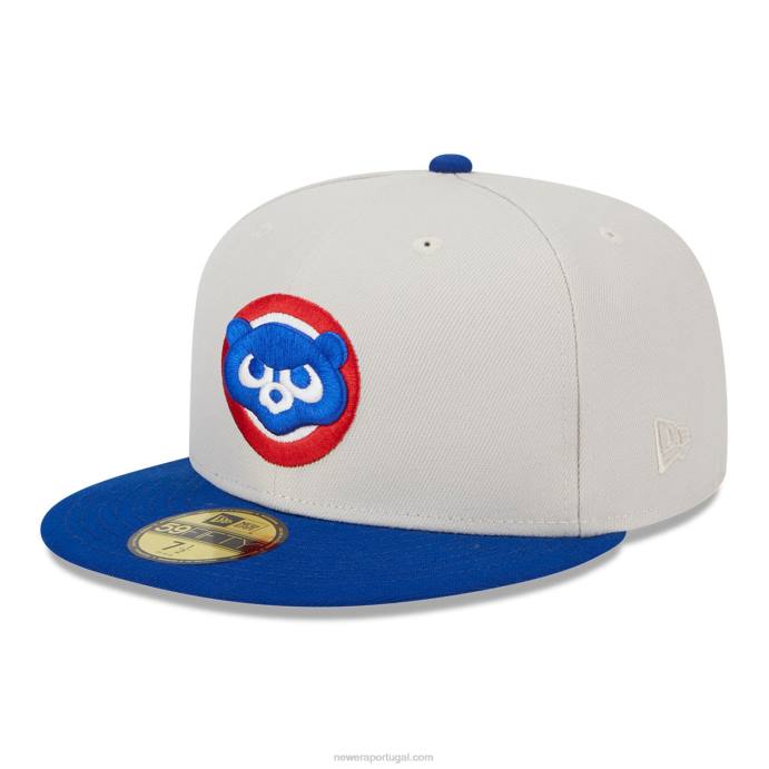 FFTN561 New Era chicago cubs varsity letter stone 59fifty boné ajustado