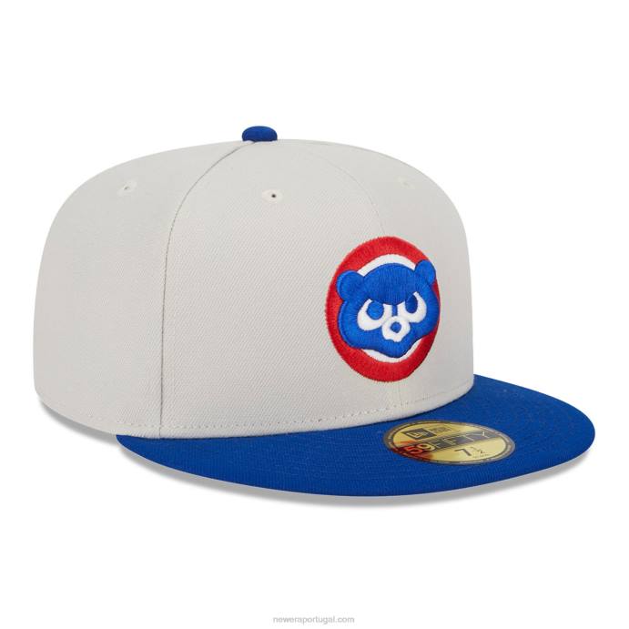 FFTN561 New Era chicago cubs varsity letter stone 59fifty boné ajustado