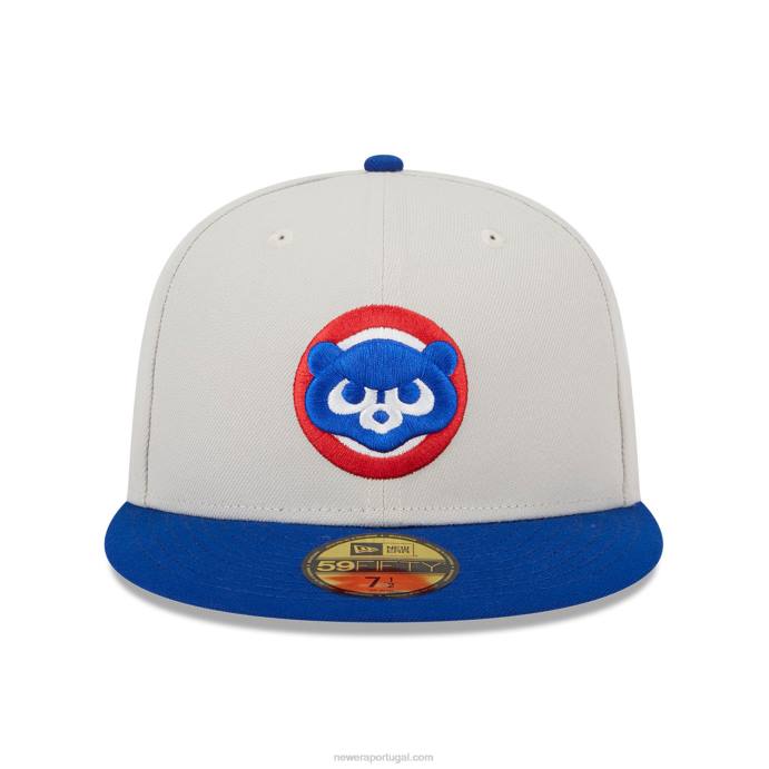 FFTN561 New Era chicago cubs varsity letter stone 59fifty boné ajustado