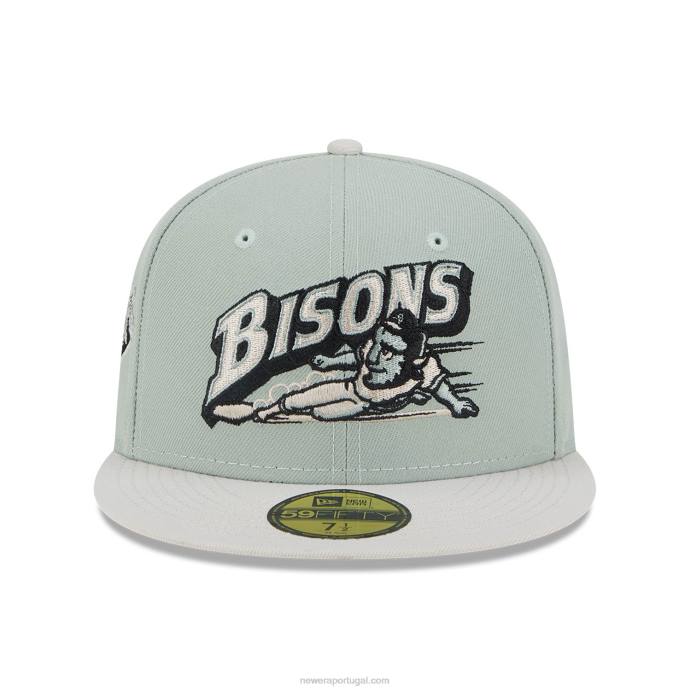 FFTN562 New Era Boné buffalo bisons cidade natal raízes verde 59fifty