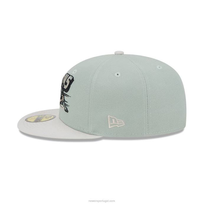 FFTN562 New Era Boné buffalo bisons cidade natal raízes verde 59fifty