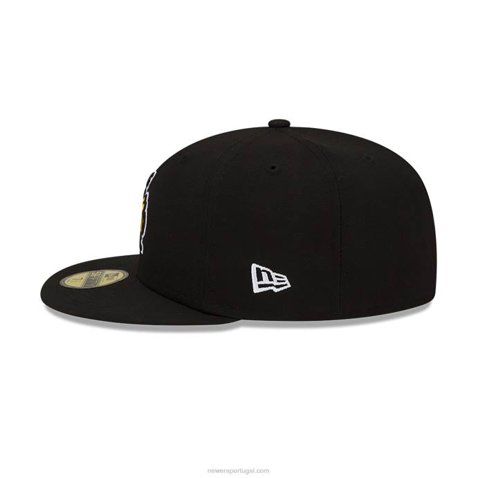 FFTN563 New Era boné justo salt lake city bee milb preto 59fifty
