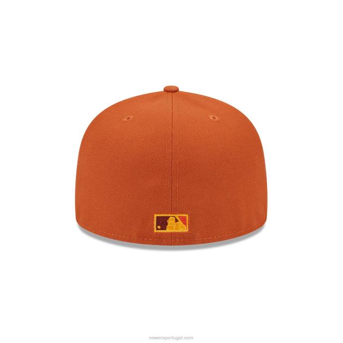 FFTN564 New Era minnesota twins espaço sideral boné laranja 59fifty