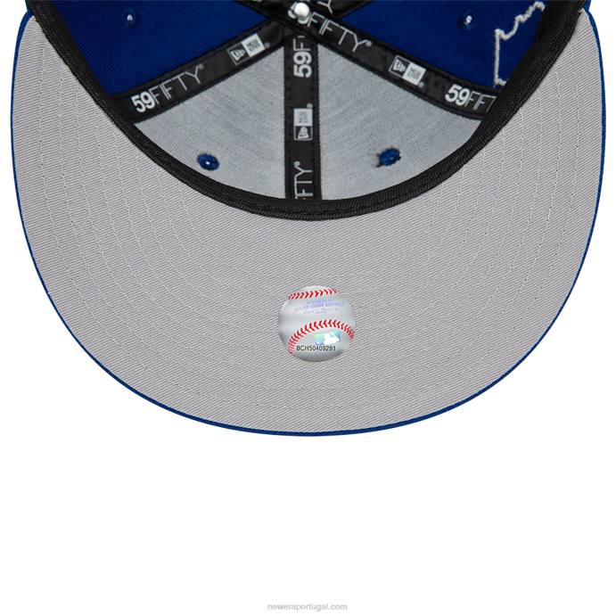 FFTN565 New Era chicago cubs boné azul script 59fifty