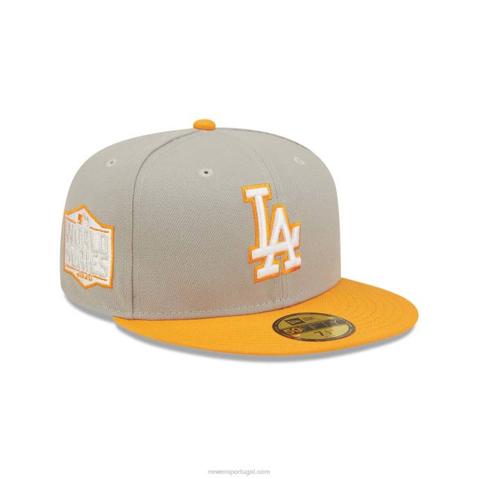 FFTN572 New Era boné la dodgers orange soda grey 59fifty