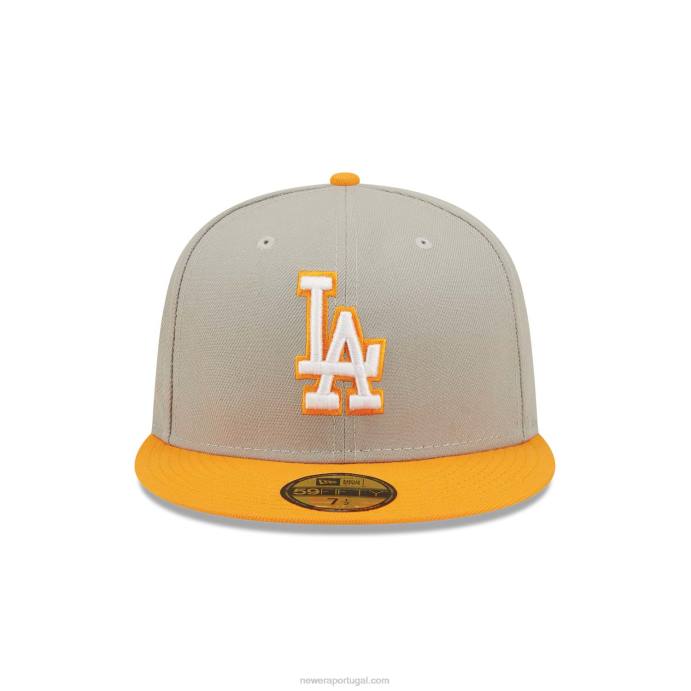 FFTN572 New Era boné la dodgers orange soda grey 59fifty