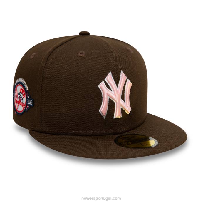FFTN581 New Era boné New York Yankees nogueira e rosa 59fifty