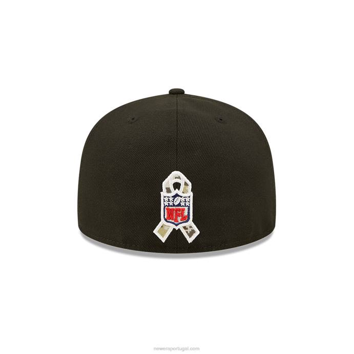 FFTN583 New Era pittsburgh steelers saudação nfl para servir boné preto 59fifty
