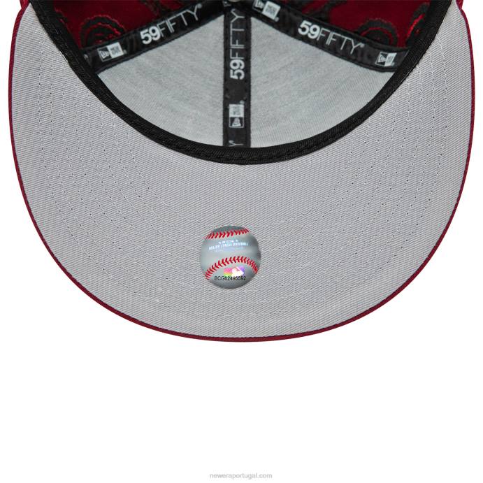 FFTN587 New Era philadelphia phillies mlb redemoinho vermelho 59fifty boné justo