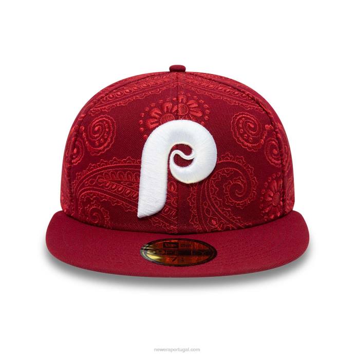 FFTN587 New Era philadelphia phillies mlb redemoinho vermelho 59fifty boné justo