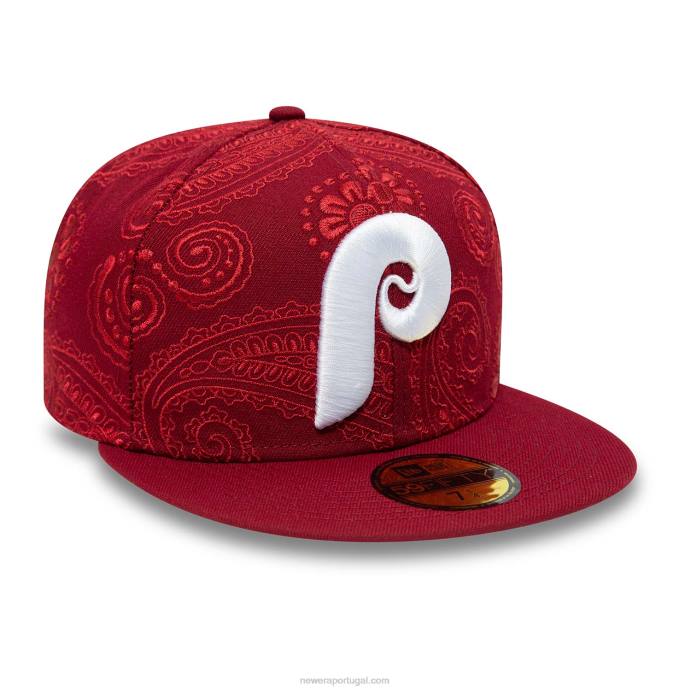 FFTN587 New Era philadelphia phillies mlb redemoinho vermelho 59fifty boné justo