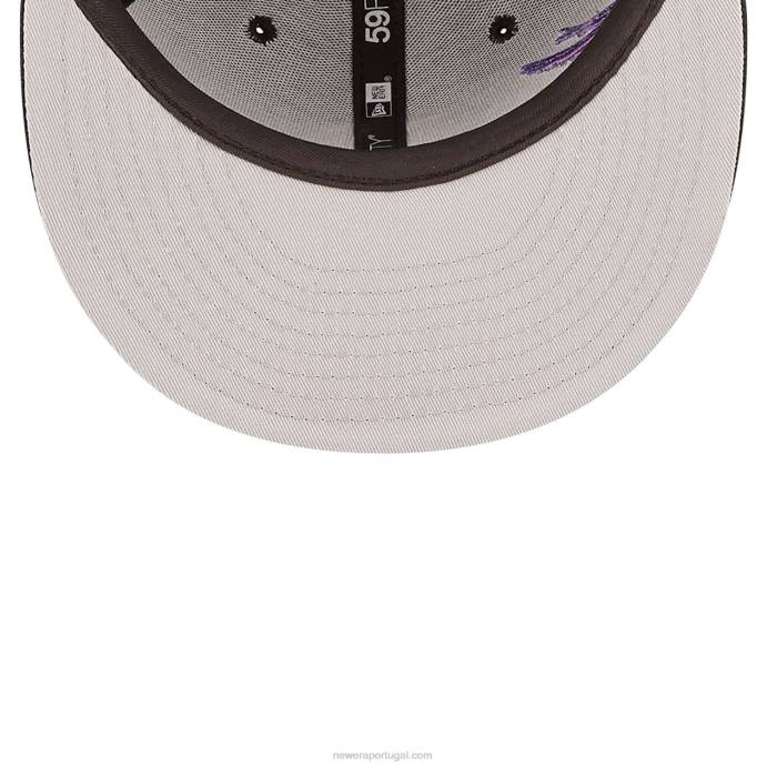 FFTN588 New Era boné justo pittsburgh pirates mlb blooming black 59fifty