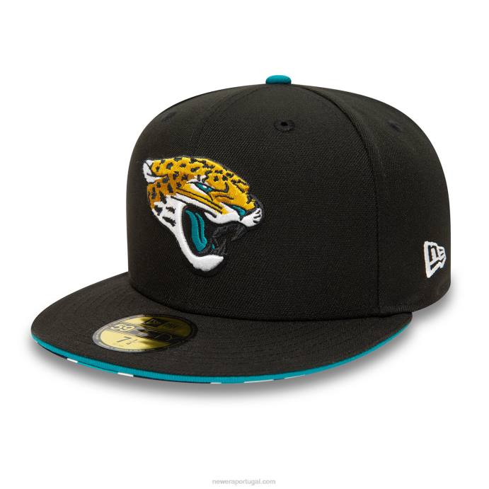 FFTN597 New Era jacksonville jaguars londres jogos black 59fifty
