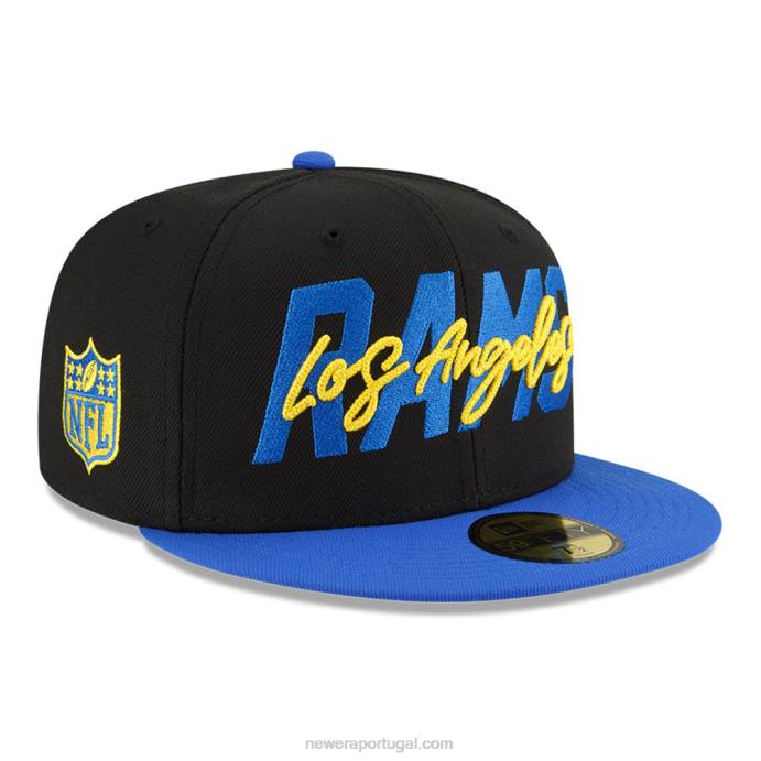 FFTN59 New Era boné la rams nfl draft black 59fifty