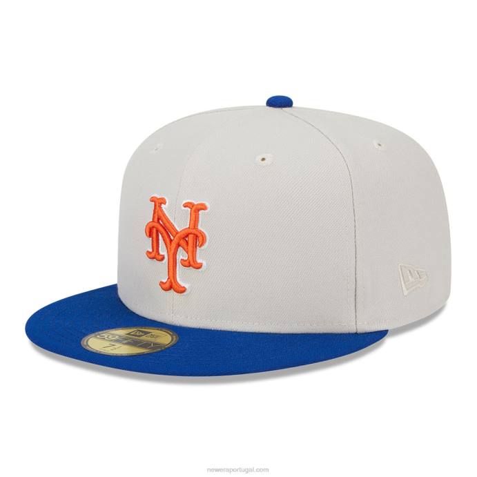 FFTN5 New Era new york mets varsity letter stone 59fifty boné ajustado