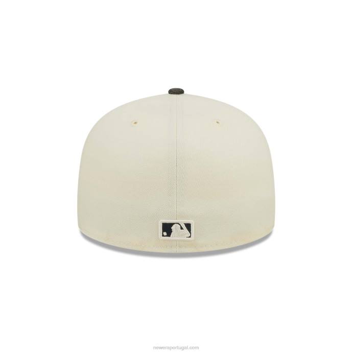 FFTN600 New Era boston red sox mlb boné preto denim chrome branco 59fifty