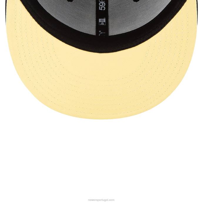 FFTN602 New Era Boné ajustado 59fifty com patch lateral do Pittsburgh Pirates