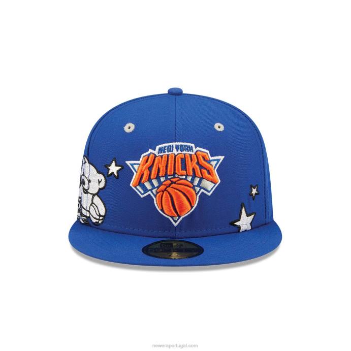 FFTN603 New Era Boné New York Knicks Teddy Blue 59Fifty