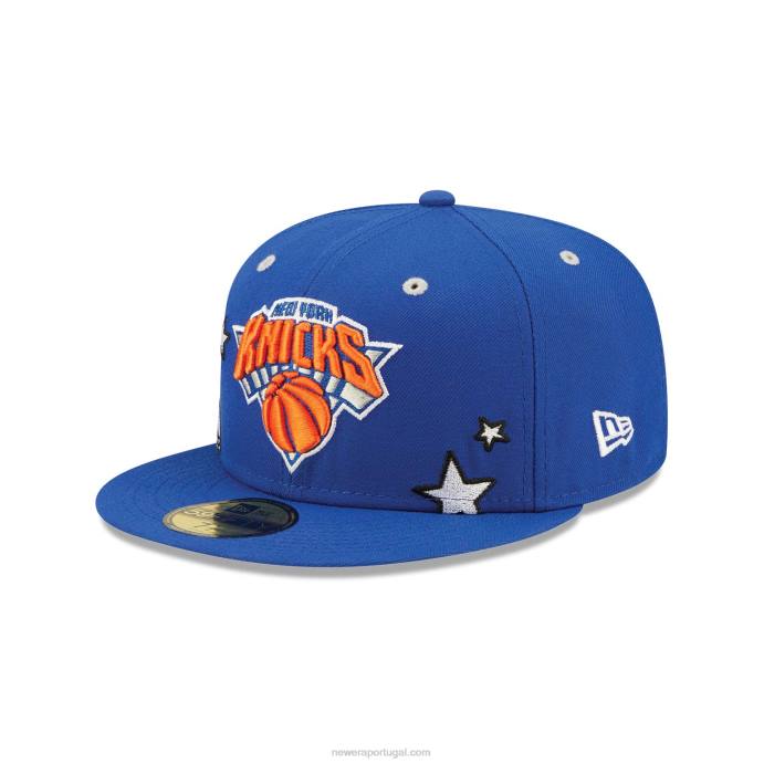 FFTN603 New Era Boné New York Knicks Teddy Blue 59Fifty