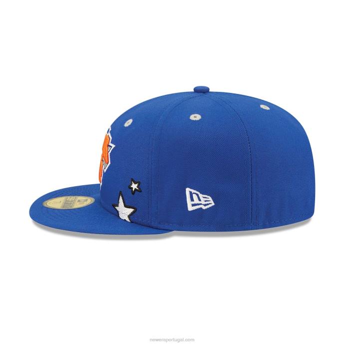 FFTN603 New Era Boné New York Knicks Teddy Blue 59Fifty