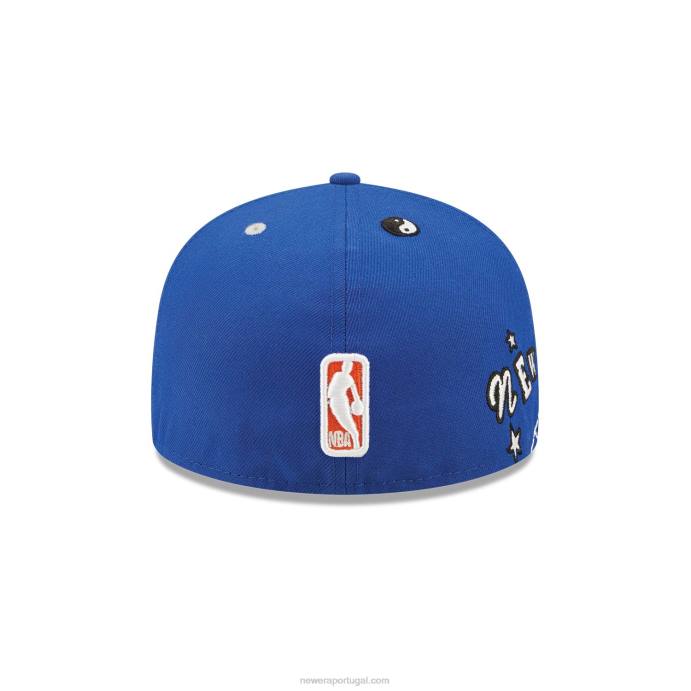 FFTN603 New Era Boné New York Knicks Teddy Blue 59Fifty