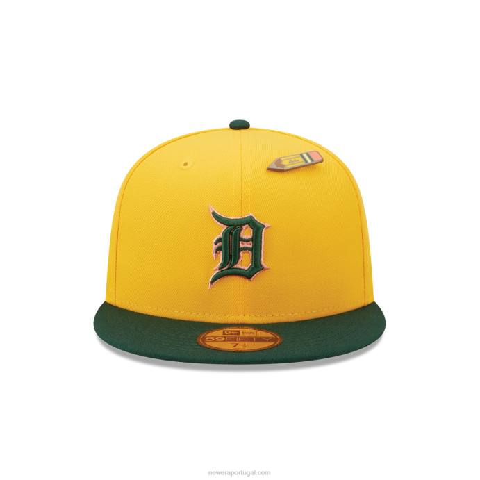 FFTN604 New Era detroit tigers de volta às aulas boné amarelo 59fifty