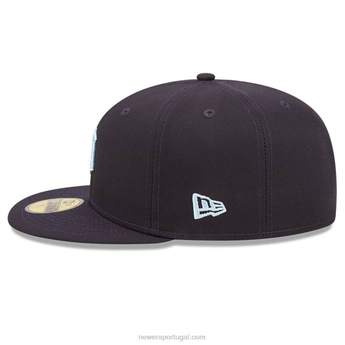 FFTN606 New Era boné justo Detroit Tigers mlb Cloud Navy 59Fifty