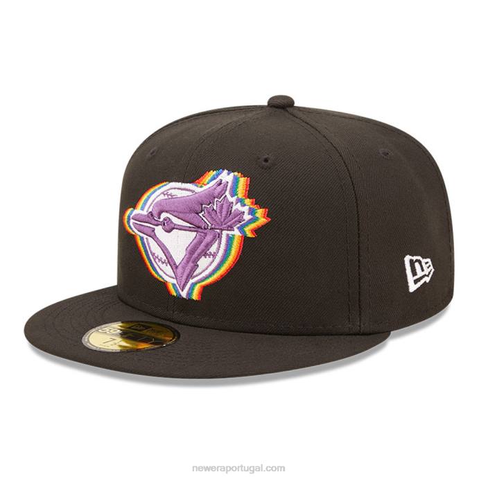 FFTN611 New Era toronto blue jays mlb prismatic black 59fifty boné justo