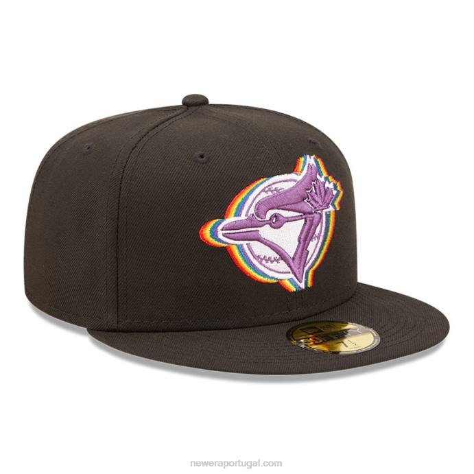 FFTN611 New Era toronto blue jays mlb prismatic black 59fifty boné justo