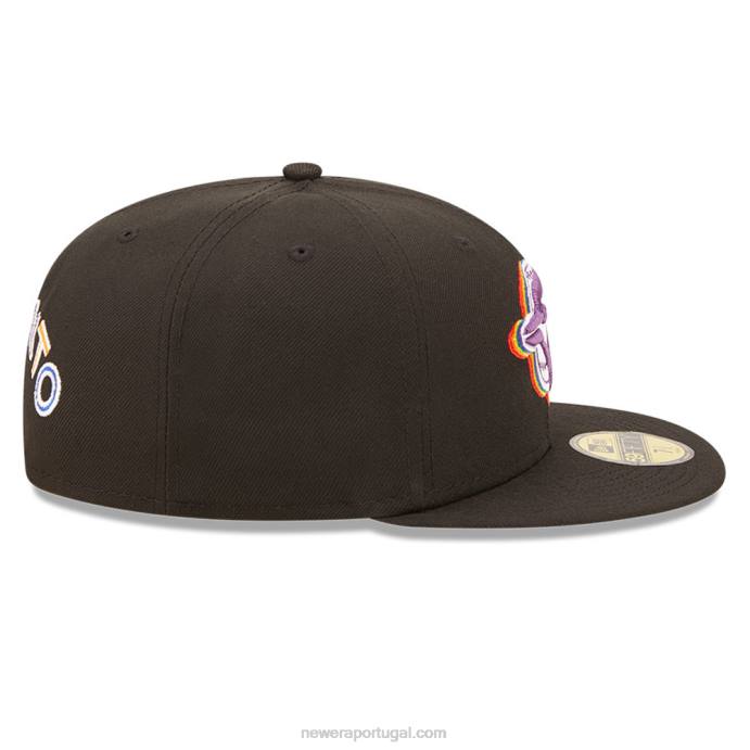 FFTN611 New Era toronto blue jays mlb prismatic black 59fifty boné justo